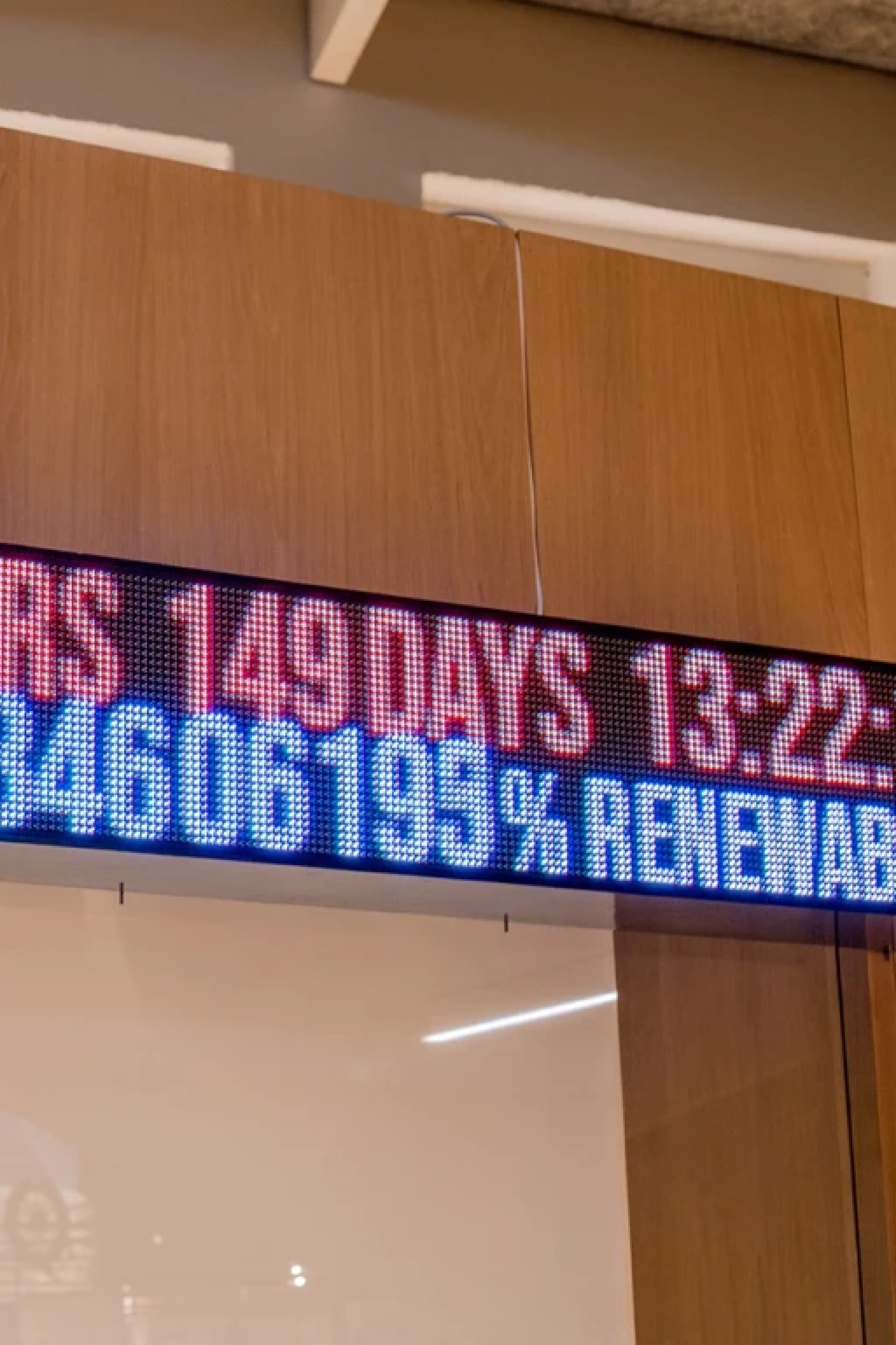 Climate Clock installed at the Design Museum | Future Observatory